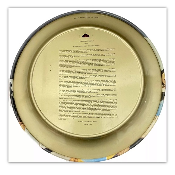 VTG 1979 & 1980 Norman Rockwell Freedom Plates - Picture 11 of 16